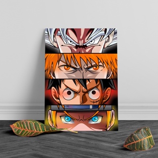 Quadro Metalizado Perfil Olhos Anime Naruto Shippuden Sharingan Placa