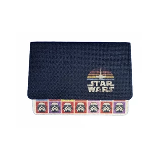 Carteira (Porta Cartões) Star Wars - (Imagem logo star wars e personagens Stormtrooper - Darth Wader)