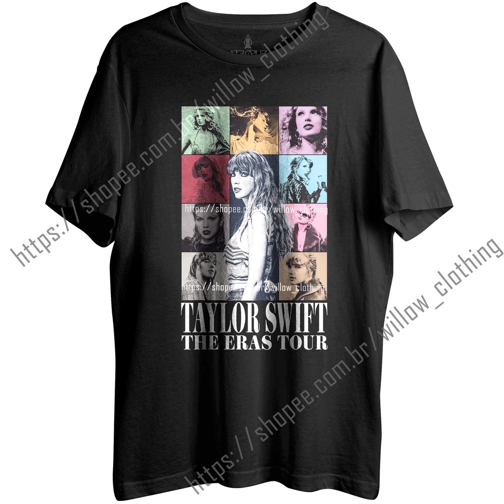 Camiseta Algodão Unissex T shirt Taylor Swift The Eras Tour 2023
