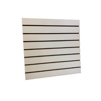 Painel Canaletado Expositor Branco MDF 60x60 Exposição Gancho Loja