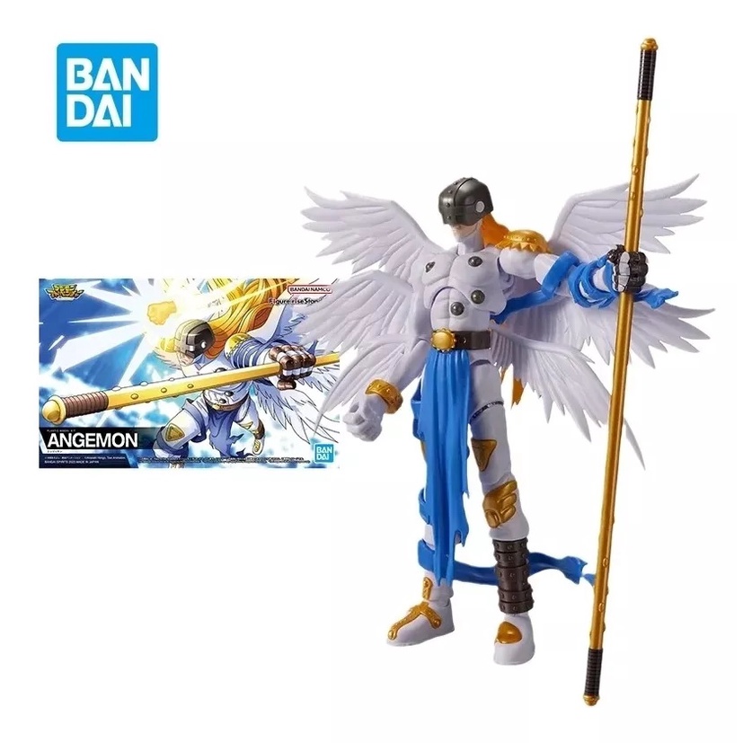 Boneco Angemon Digimon 17cm Original Bandai Action Figure Rise Standard ...