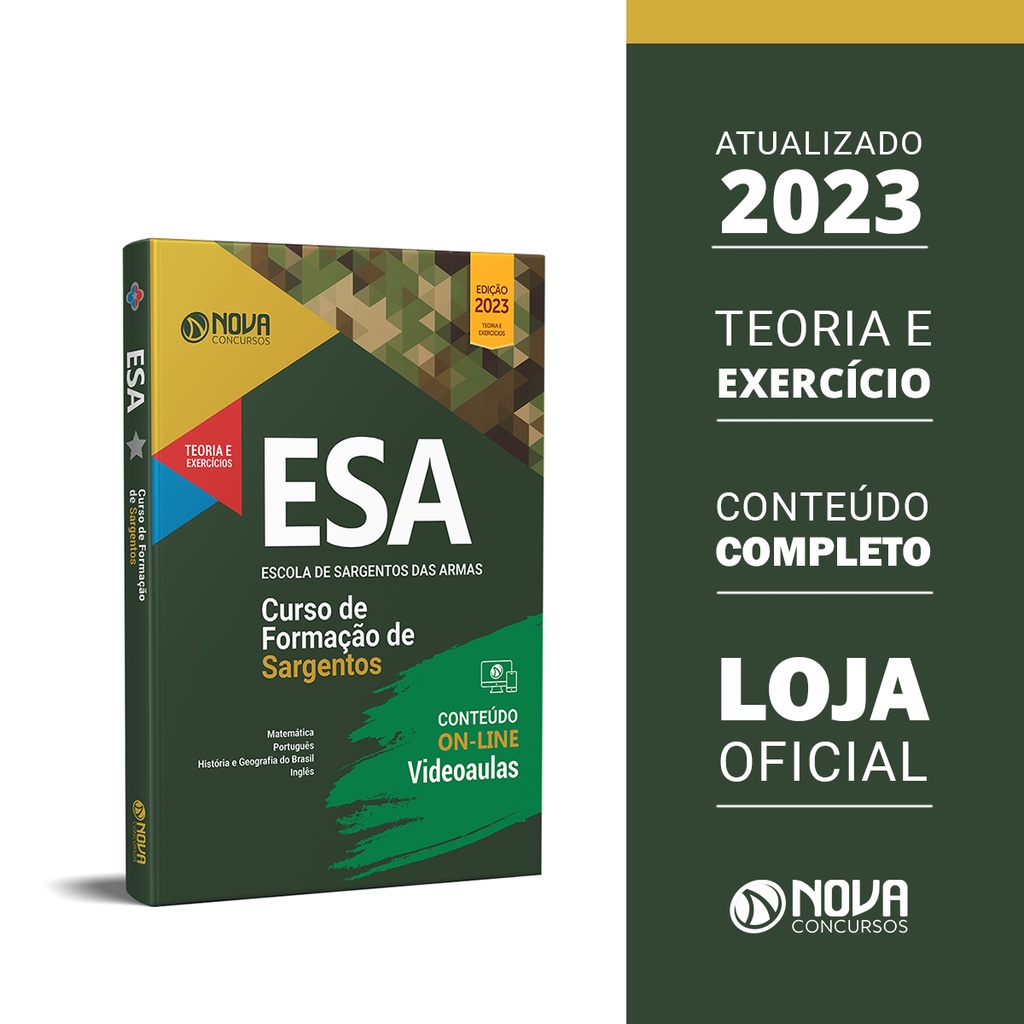 Apostila ESA 2023 - Curso de Formação de Sargento - Área Geral