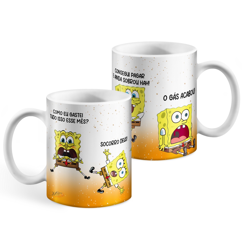 Caneca Bob Esponja - Todos Os Dias Me Ligam