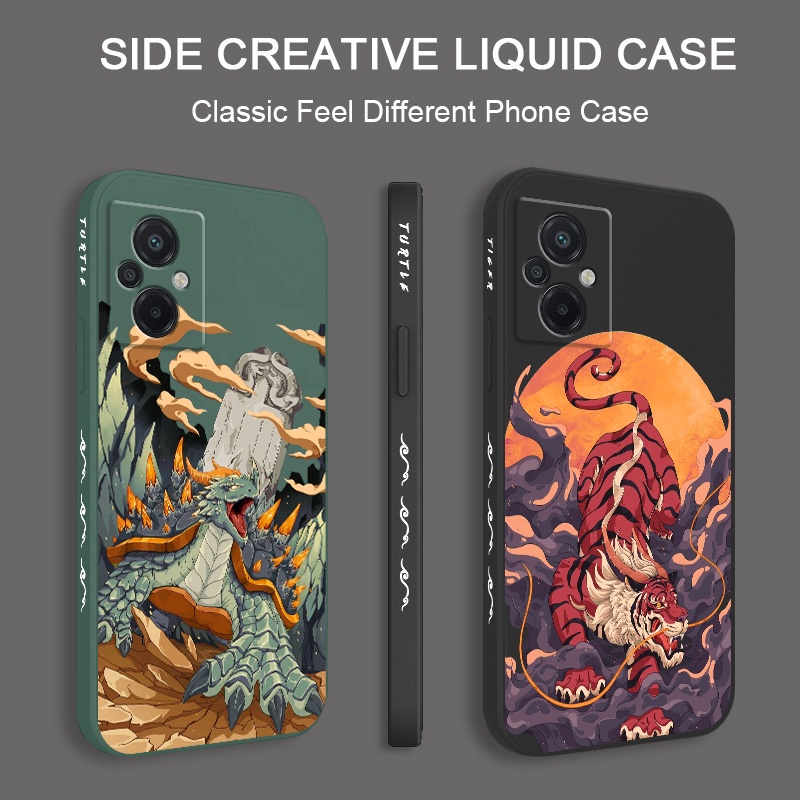 HAOYE Cover Per Xiaomi Poco M5 / M4 5G, Custodia In TPU Morbido Con Motivo Floreale Colorato, Antiurto, Ultra Sottile