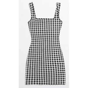 Vestido Xadrez Shein DESAPEGO