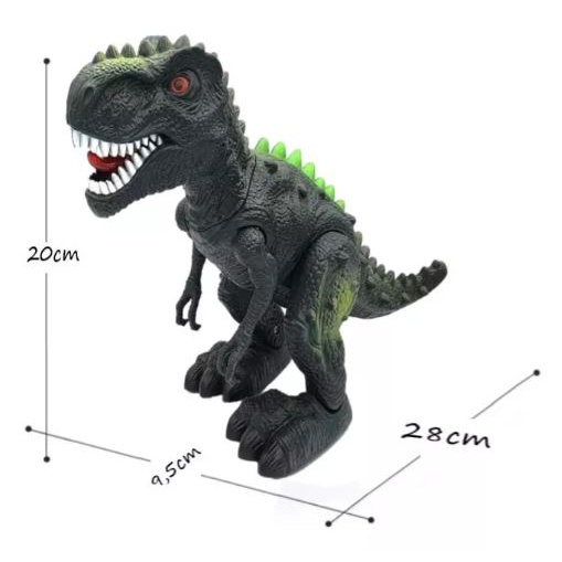 Dinossauro Godzilla Earth Planeta Som E Luz - Cinza - Fun Game