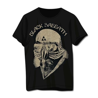 Camiseta Black Sabath Sabbath Mask Us Máscara Tour '78 Ozzy Osbourne Preta De Banda Rock Masculina E Feminina (Unissex) 100% Algodão
