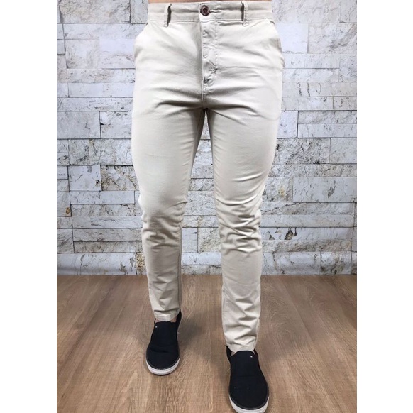 Calça Sarja Skinny Dialogo Jeans Color Sport Fino Cinza Masculino