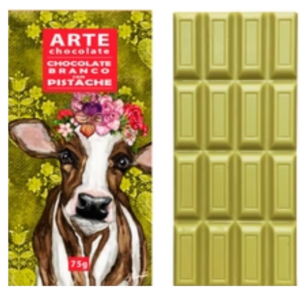 Chocolate Vegano Branco Com Pistache
