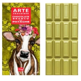 Chocolate Vegano Branco Com Pistache