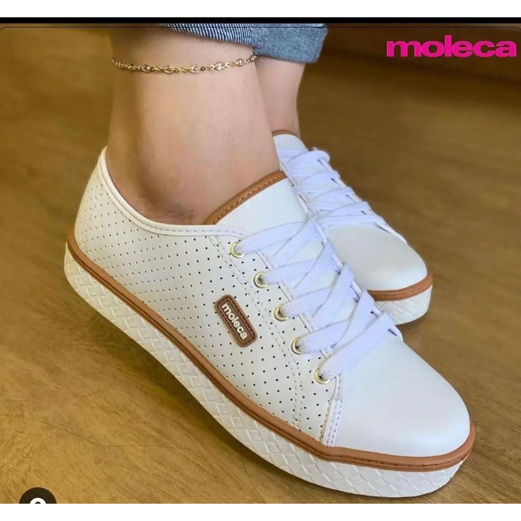 Tênis Feminino Moleca Casual Sapatênis Cano Curto Conforto Original