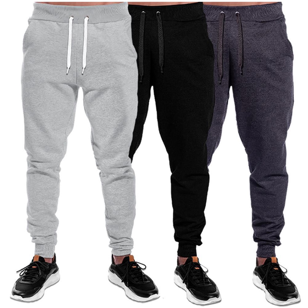 KIT 3 CALÇA DE MOLETOM PELUCIADA MASCULINO GROSSO