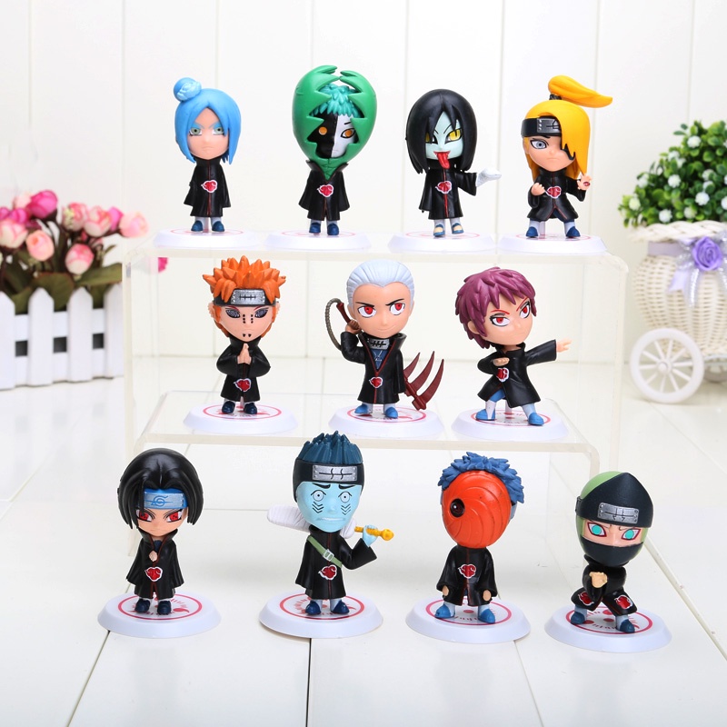 Kit 11 Bonecos Naruto Akatsuki Coleção Novo Pronta Entrega | Shopee Brasil