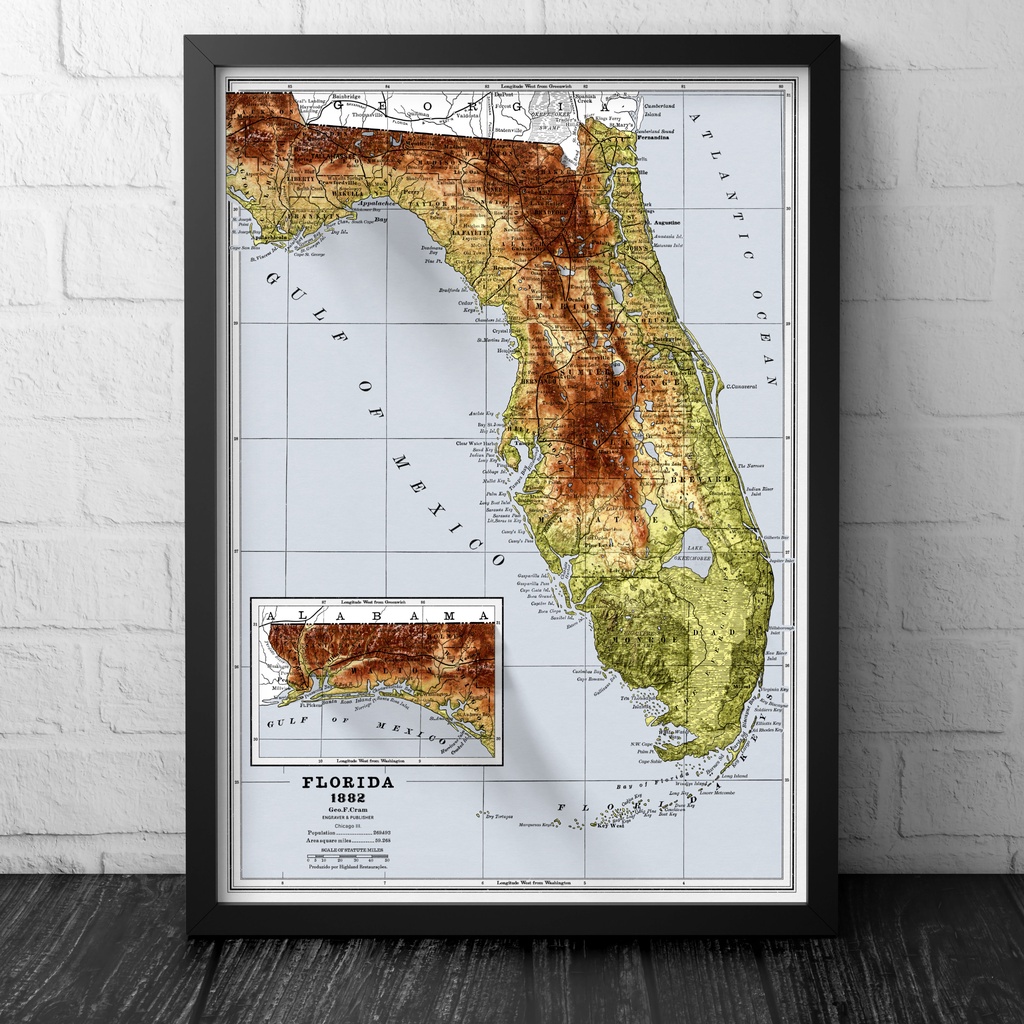 Mapa histórico: Atlas Nacional - 1882 1882. Mapa