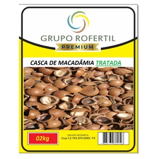 2kg de Casca de Macadâmia para replante de Orquídeas