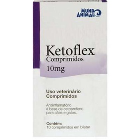 Ketoflex 10mg 10 Comprimidos para Cães e Gatos Mundo Animal | Shopee Brasil