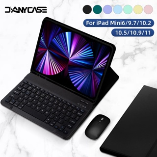 DANYCASE Estojo Com Rato De Teclado Para iPad 10a 10,9 2019 2020 10.2 7/8/9o Mini 6 Air 2 3 4 5 9.7 10.5 Pro 11