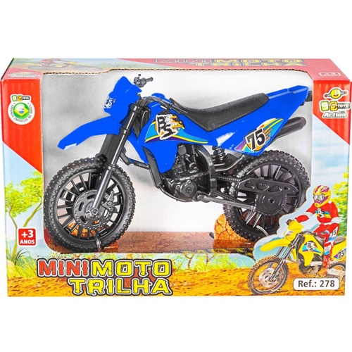 Moto De Trilha Mini Brinquedo Infantil Roda Livre Na Solapa
