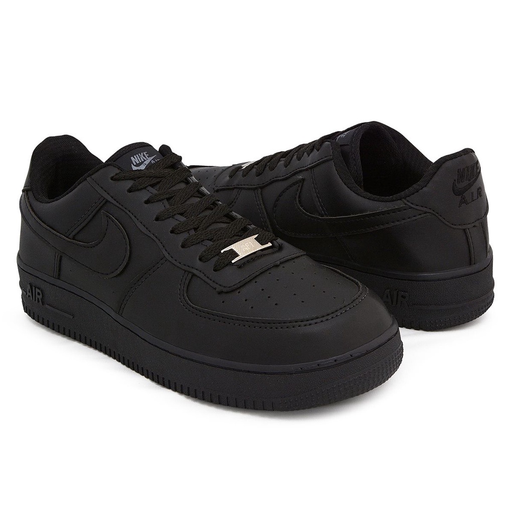 Tênis Air Force 1 Preto Premium Feminino Masculino em Promoção Streetwear Casual Envio 9X Mais Rápido.