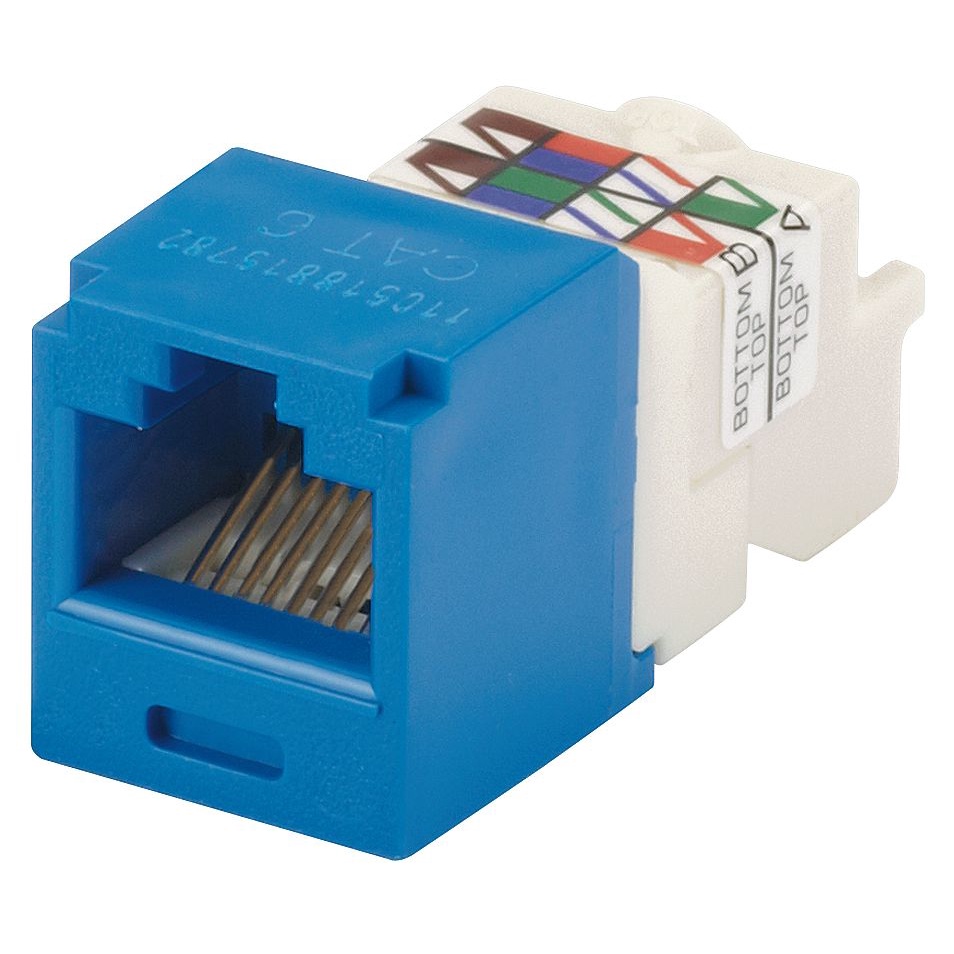 Kit 10 Unidades - Keystone Cat6 Azul Panduit Rj45 Cj688tpbu | Shopee Brasil