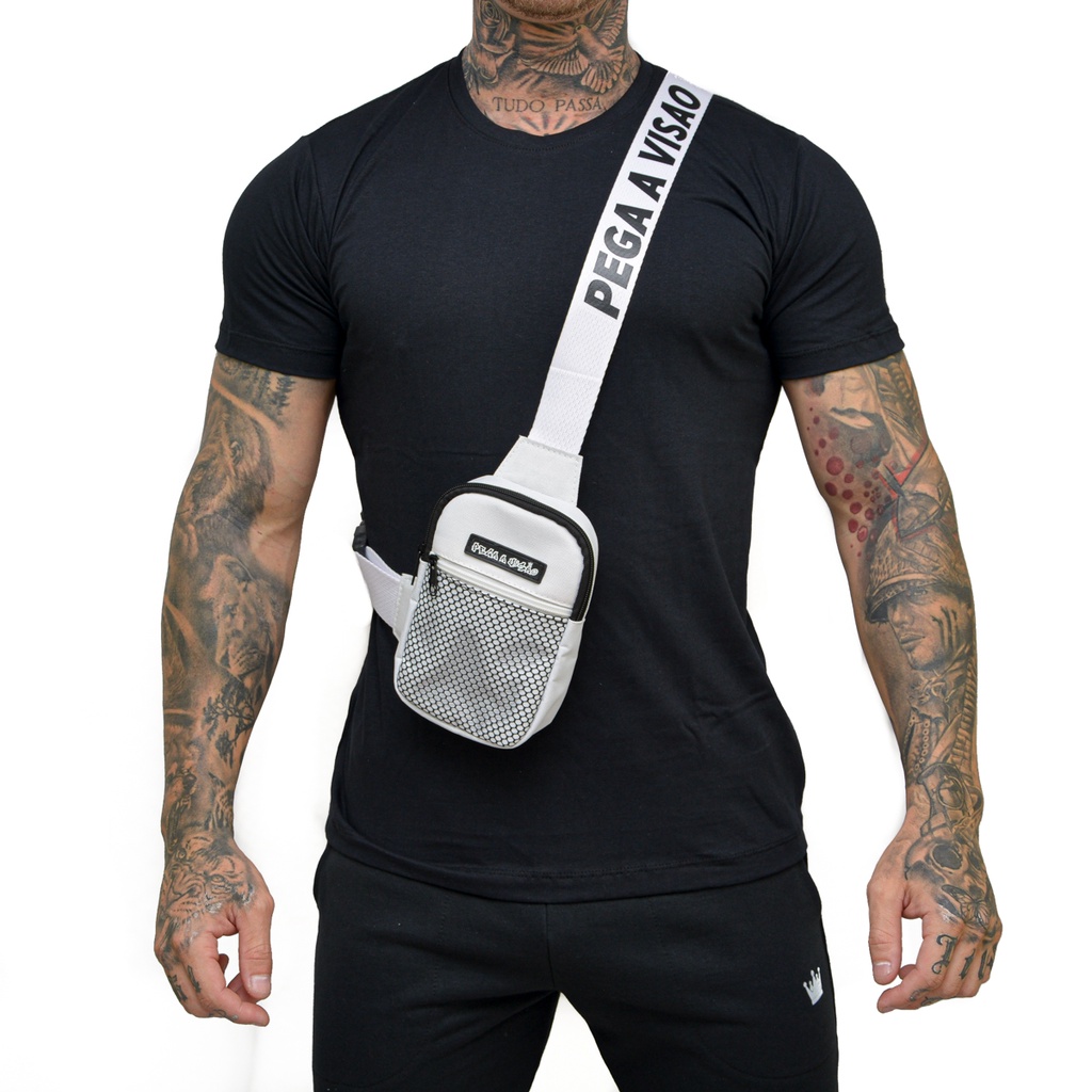Shoulder Bag Degradê Bolsa Masculina Transversal - Bolsas