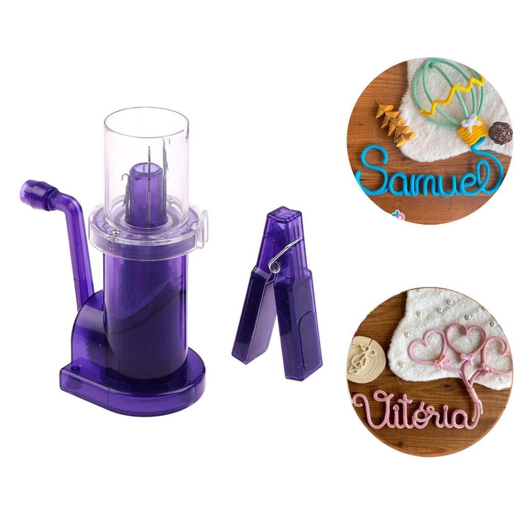 Máquina de Tricotin Tricô Rabo de Gato I-Cord para Tear