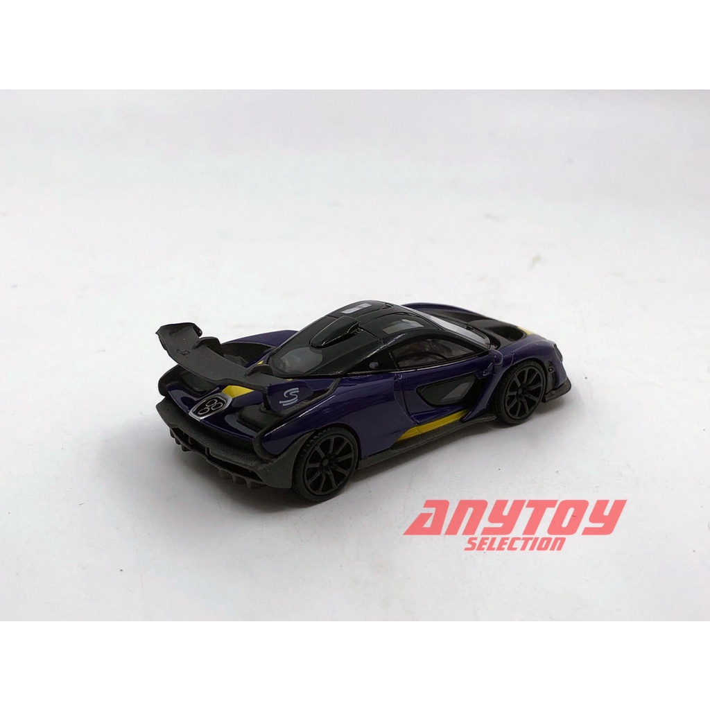 NÃO SELADO) Mini GT No. 127 McLaren Senna Roxo/Amarelo LHD Ásia