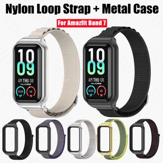Huami Amazfit Band 7 Pulseira De Nylon Loop Reposição Esportiva Smart Watch Com Caixa Metálica Para Band7