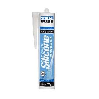 Adesivo Cola Silicone Incolor/Transparente 280g 300ml - Tekbond Uso Geral