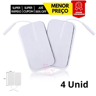 Kit 4 Unid - Eletrodo Auto Adesivo Fisioterapia 5x9 Cm Melhor Preço