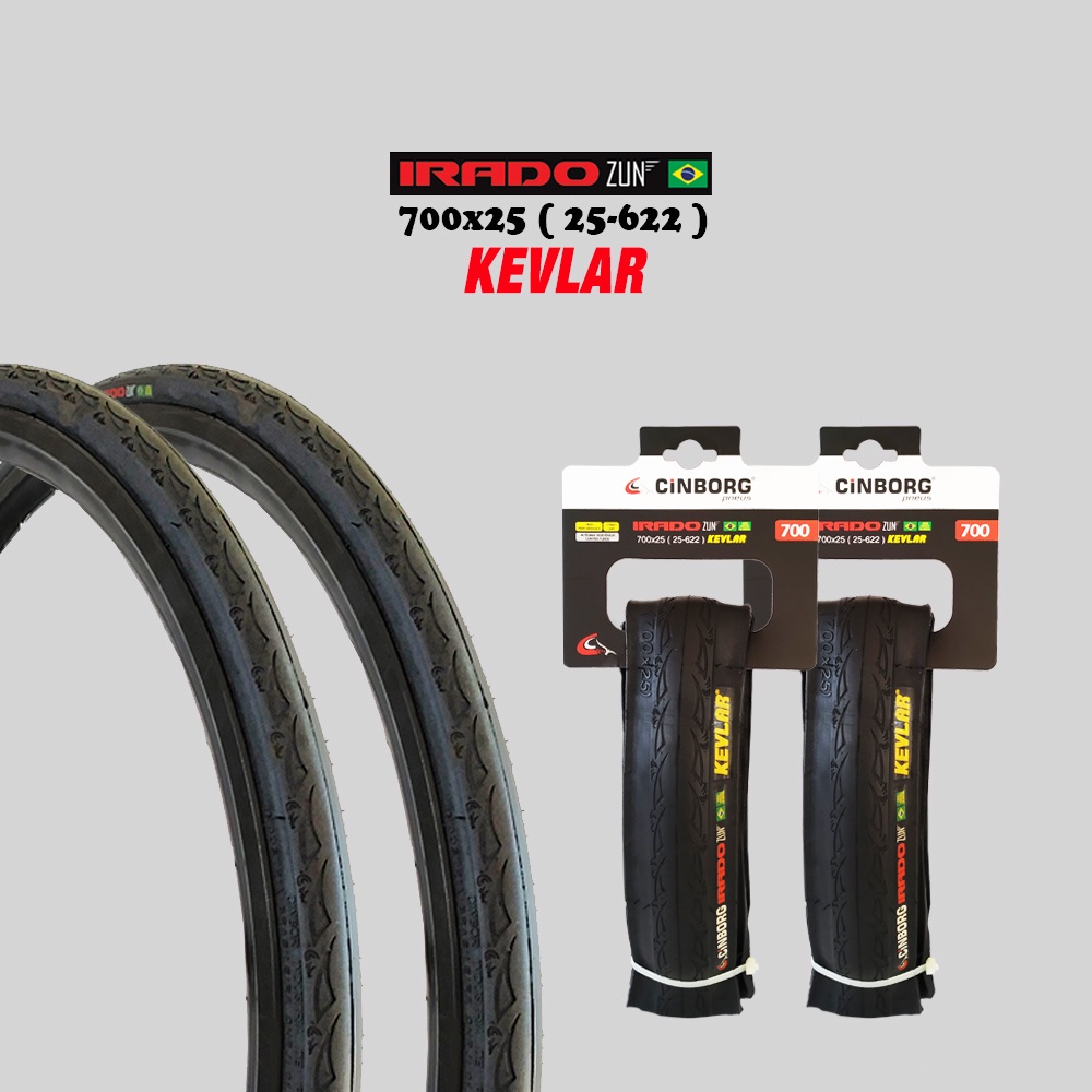 Par Pneus Bike Speed Kevlar aro 700x25 (25-622) Irado Zun