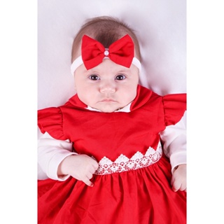 Saída de Maternidade Para Bebe Menina Alice Vermelho 04 peças Rose Roupas para  Bebê Verde