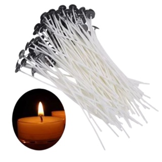 Kit Pavios Especiais para Velas 10cm x 15mm com ilhós Metálico 50