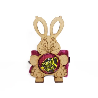 Kit 30un. Porta Bombom Lembrancinha Páscoa Coelho MDF Cru 3mm em Oferta na Shopee