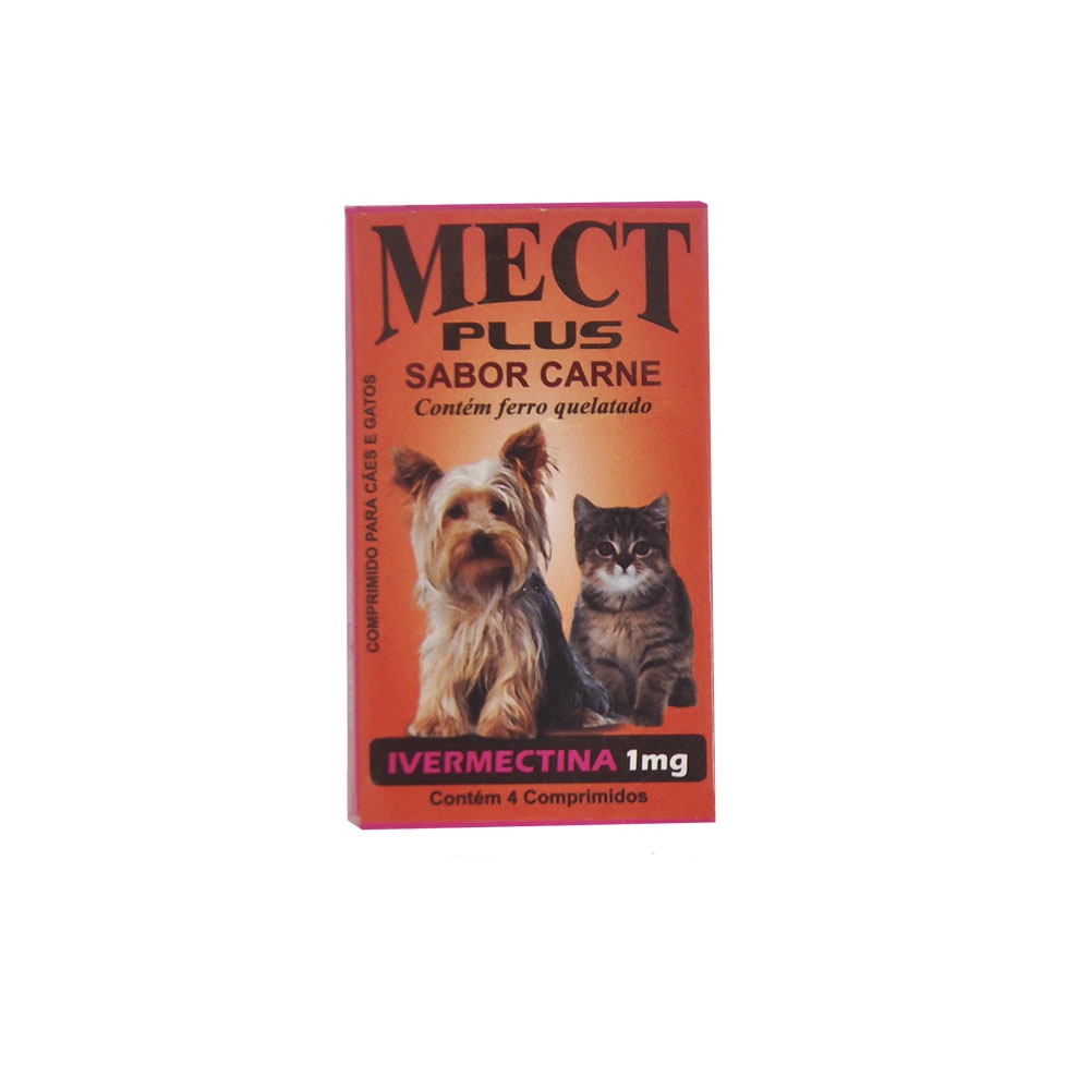 mect plus antipulgas carrapato cão e gato 2,5kg a 5kg | Shopee Brasil