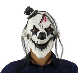 Máscara Látex Palhaço Terror Assustador Halloween Festa Carnaval