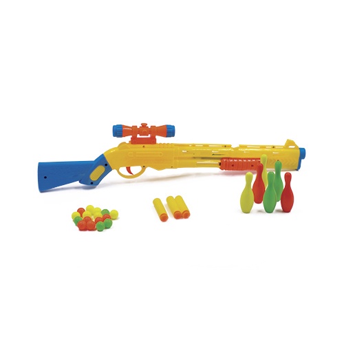 Arma Atira Bolinha e dardos kongpow shotzone BRT - 2185 Brinquedo Infantil