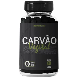 Carvão Vegetal Ativado Puro - 60 cápsulas