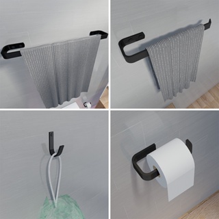 Kit Acessórios Para Banheiro Preto Fosco 4 Peças Industrial