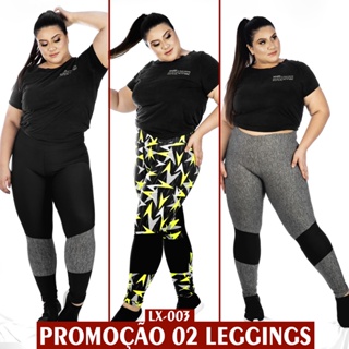 Calca Legging Feminina Amarrar Fitness Tela Academia 287 Preto Preto