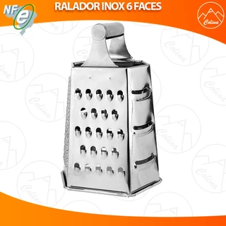 Ralador Manual Multiuso Original 6 Faces Inox 22cm Legumes Queijos Fruta 6 Lados