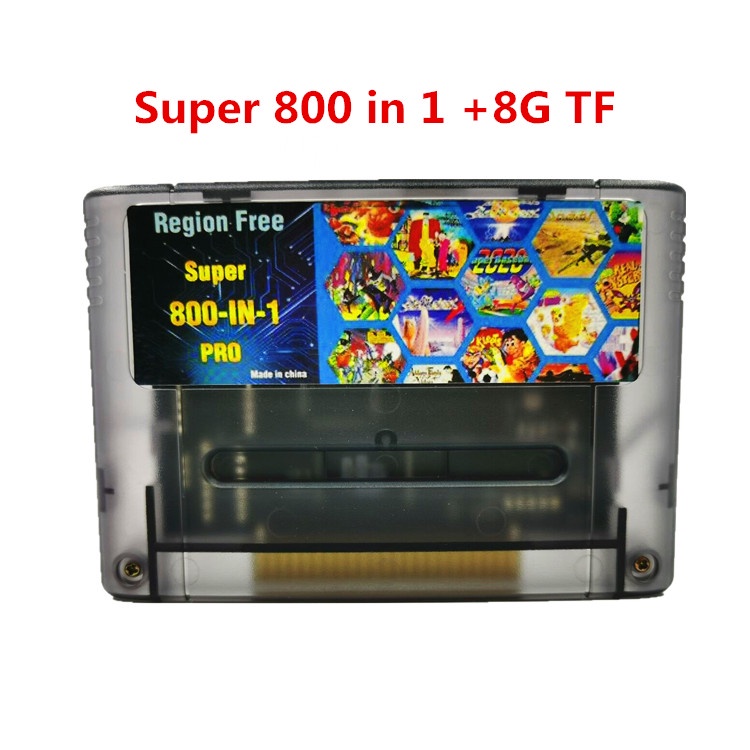 Nostalgic Game Card Cartucho De Tinta De Jogo SFC800 Em 1 super everdrive Adequado Para Nintendo Console Chip Memory Com Cartão De Memória E
