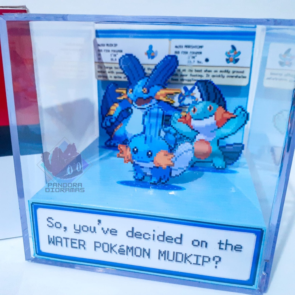 Boneco Mudkip Pokémon E Pokebola Figura Wct Sunny Brinquedos