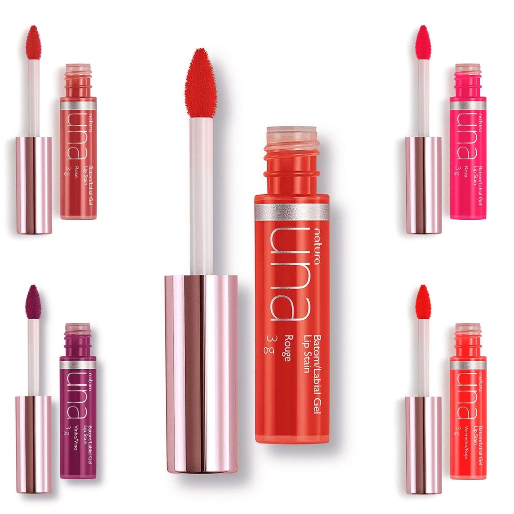 Batom Una Gel Lip Stain Natura Escolha Sua Cor Shopee Brasil