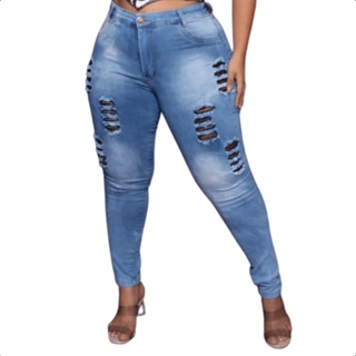 Calça Jeans Plus Size Feminina em Oferta