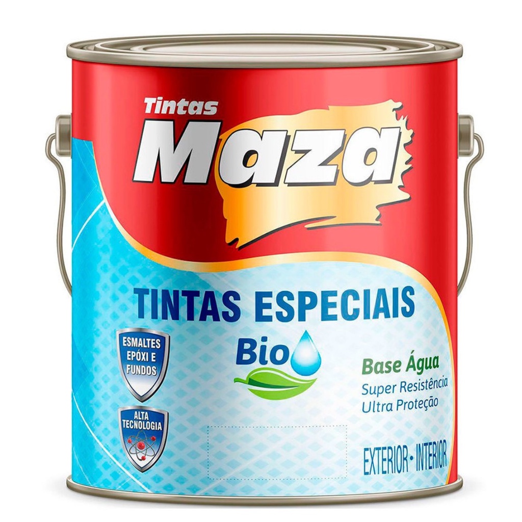 Tinta Esmalte Base de Água Acetinado Branco 3,6 Litros - Maza | Shopee ...