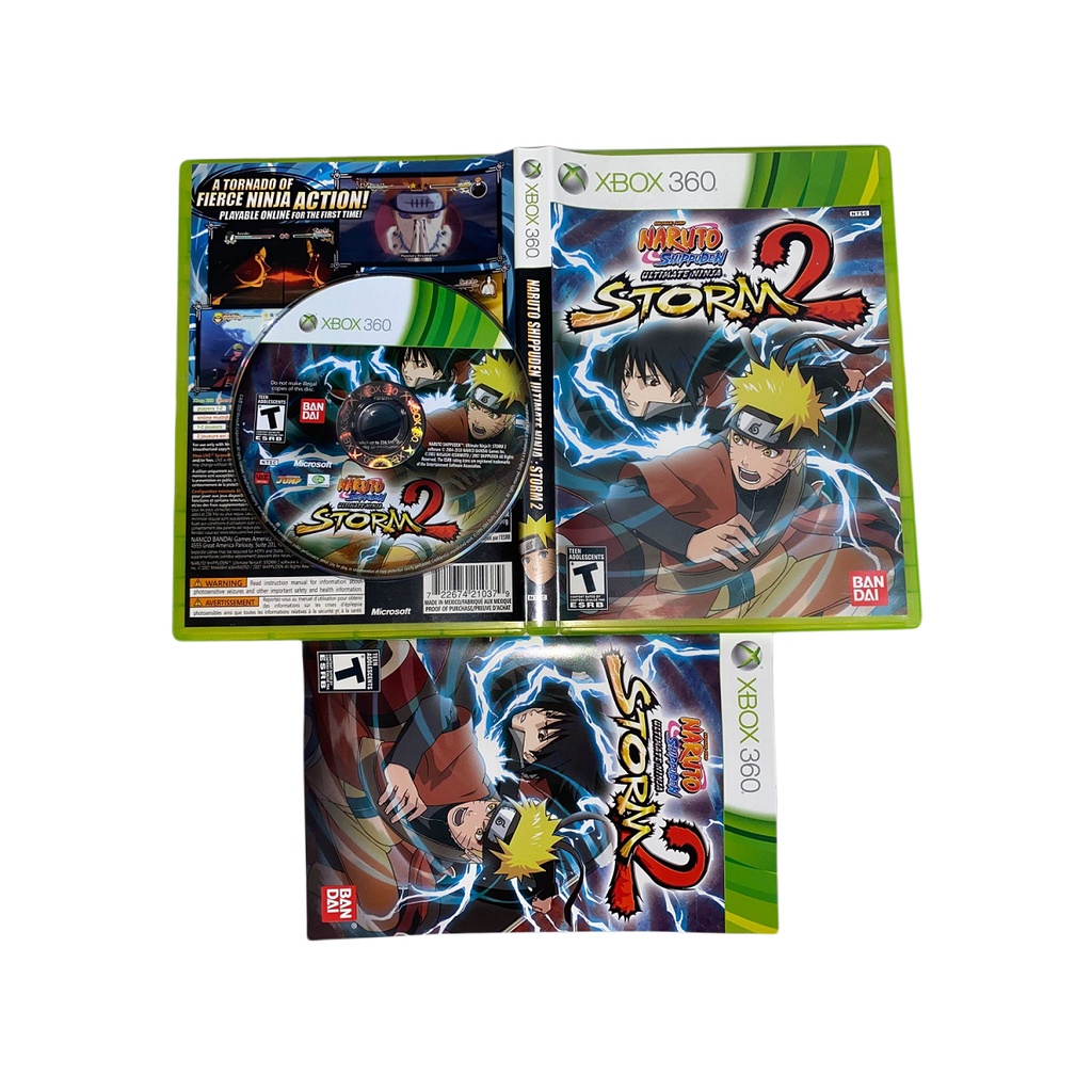 Naruto Rise Of A Ninja Xbox 360 Midia Fisica Usada Original