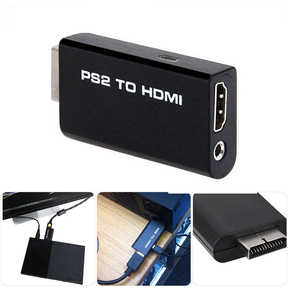 Adaptador Conversor PS2 Para HDMI Com De Áudio AV Video HD