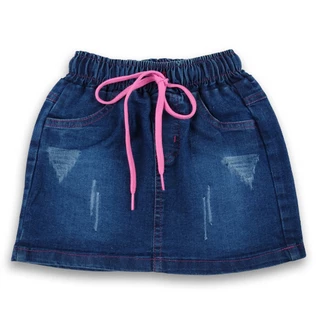 SAIA INFANTIL JEANS COM CADARÇO REGULADOR