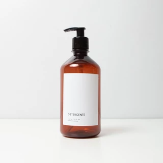 Frasco Âmbar Minimal Detergente Sanchz design